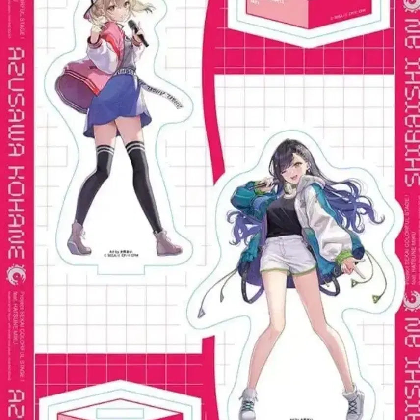 [BUNJANG] Project SEKAI Another Vocalist Kohane/An Acrylic Stand &amp; Can Badge Set / 프세카 어나보 코하네/안 아크릴스탠드, 캔뱃지