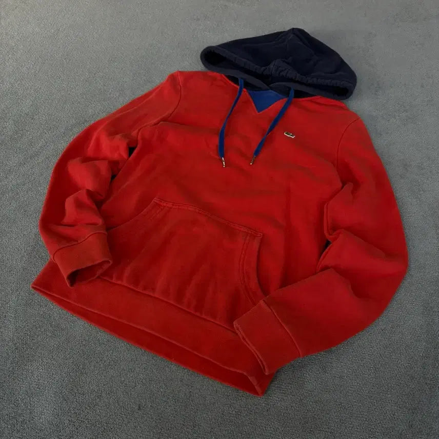 [SOLD OUT] 라코스테 레드 네이비 후드티 34