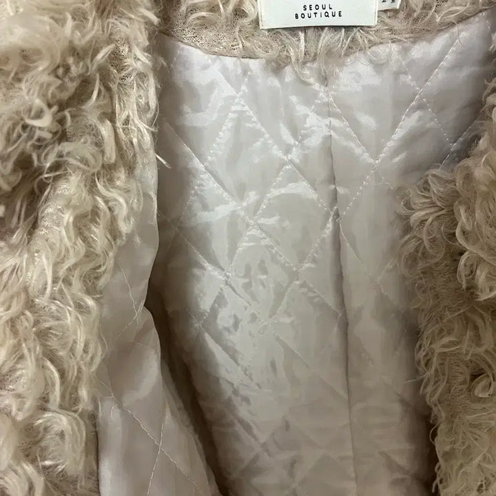 [BUNJANG] Hipteek Fuzzy Fur Jacket / 힙티크 뽀글이 퍼자켓