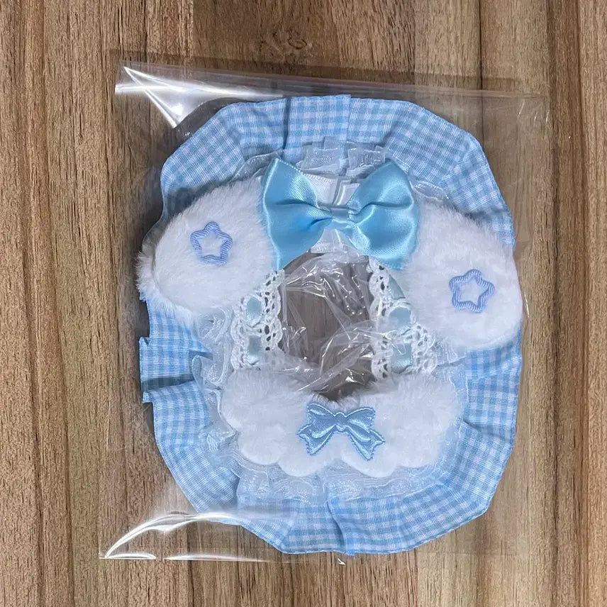 [BUNJANG] Handmade Ribbon Lace Top Loader Photocard Holder Sky Blue Angel Wings Cinnamoroll / 리본 레이스 탑꾸 포카홀더 탑로더 수제 하늘 파랑 날개 천사 시나모롤