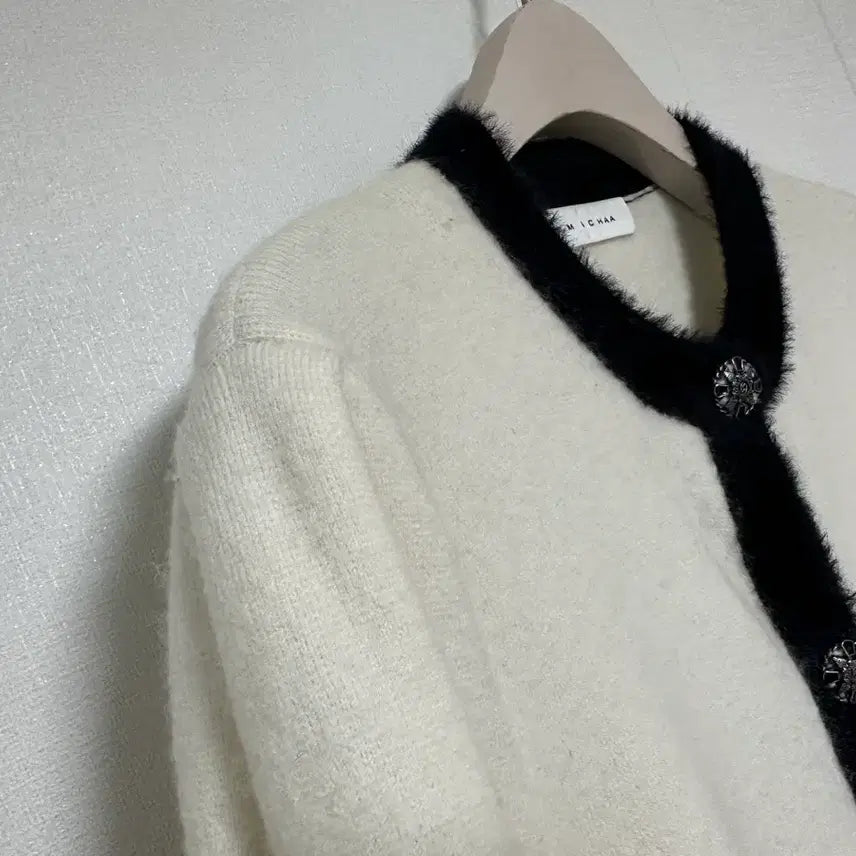 [BUNJANG] Missha Cashmere Blend Puff Cardigan / 미샤21 캐시미어블렌드 퍼프가디건