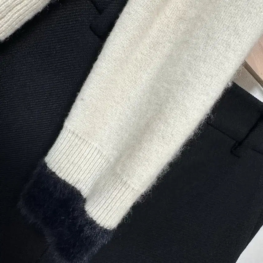 [BUNJANG] Missha Cashmere Blend Puff Cardigan / 미샤21 캐시미어블렌드 퍼프가디건