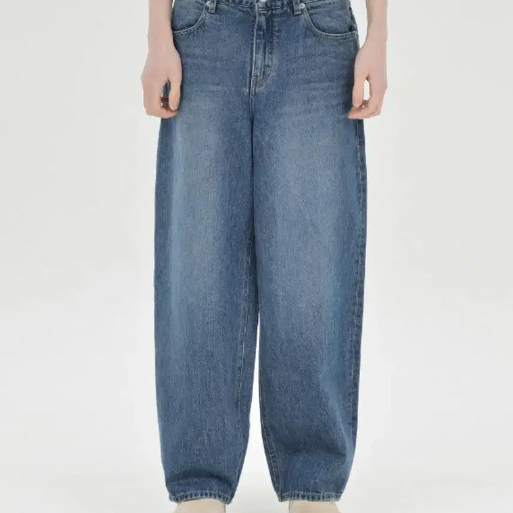 [BUNJANG] Brown Yakid Wide Denim Pants (Size 3) Light Blue / 브라운야드 와이드 데님 (3사이즈) 연청 컬러