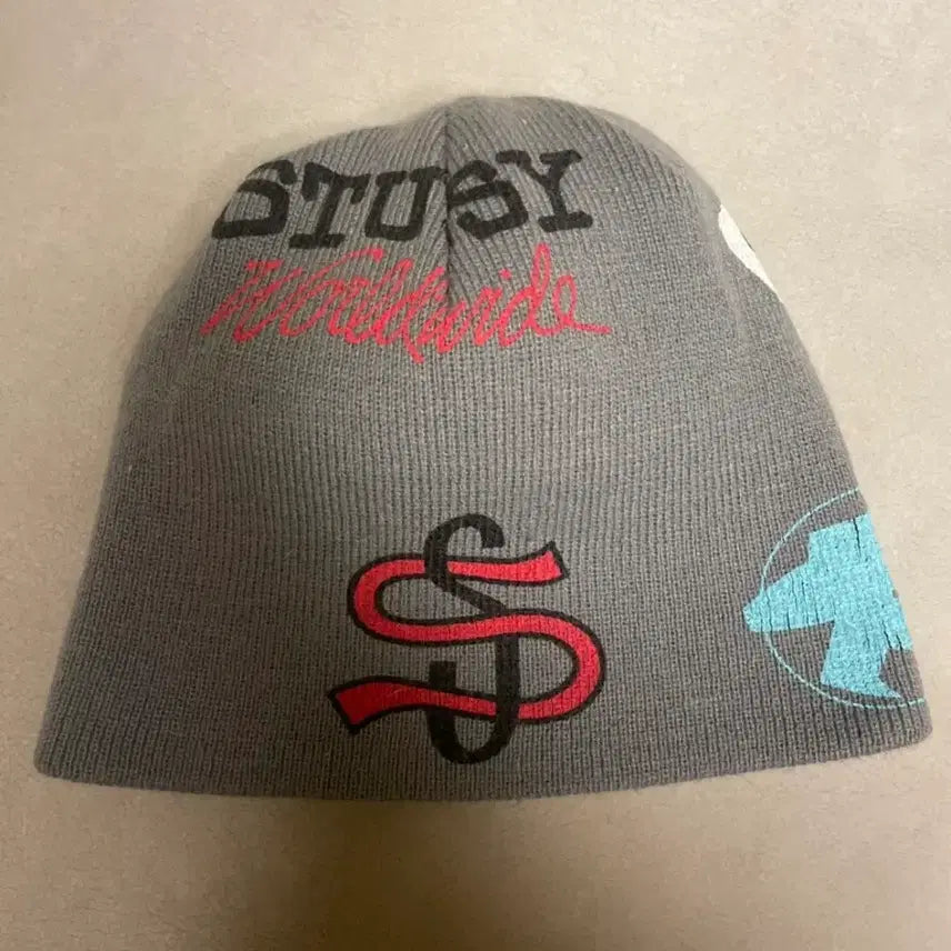 [BUNJANG] Stussy Mix Logo Beanie Grey / 스투시 믹스로고 비니 그레이