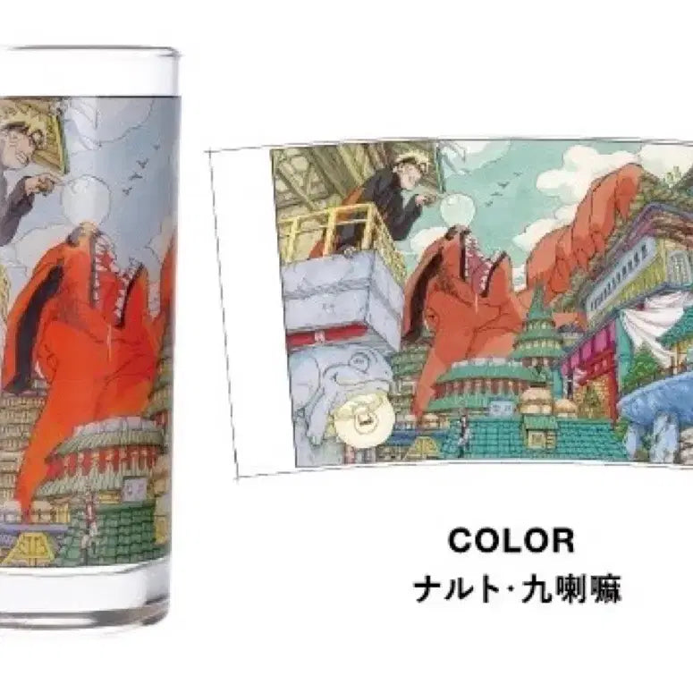 [BUNJANG] RofJ Jump Shop Naruto Original Illustration Glass Cup / RofJ 점프샵 나루토 원작 일러스트 굿즈 유리컵 팝니다~