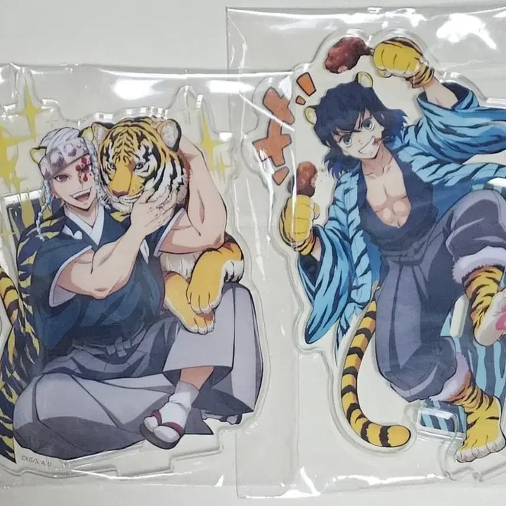 [BUNJANG] Demon Slayer: Kimetsu no Yaiba New Year Tiger Acrylic Stand Set / 귀멸의칼날 귀칼 신년 호랑이 아크릴스탠드미개봉세트 우즈이 텐겐 이노스케