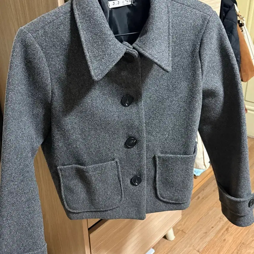 [BUNJANG] Gray Wool Jacket / 그레이 모직 자켓
