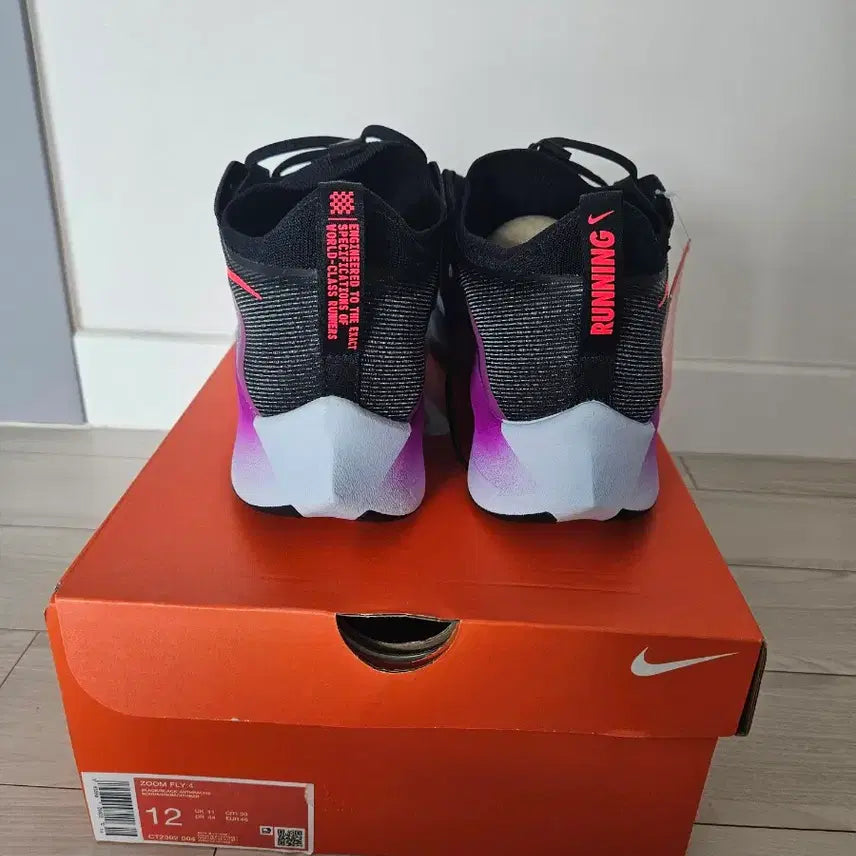 [BUNJANG] Nike Zoom Fly 4 Black Running Shoes / 나이키 줌 플라이 4 블랙 런닝화 300사이즈