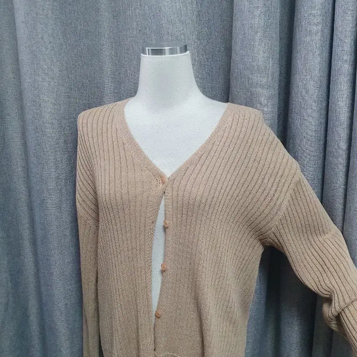 [BUNJANG] Porsell Beige Loose Cardigan / 포슬 베이지 루즈가디건