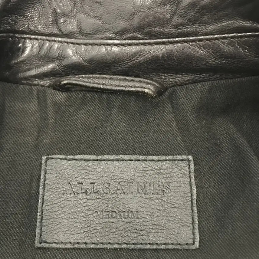 [BUNJANG] AllSaints Kahawa Double Rider Jacket Lambskin [M] / 올세인츠 카하와 더블라이더 자켓 램스킨 [M]