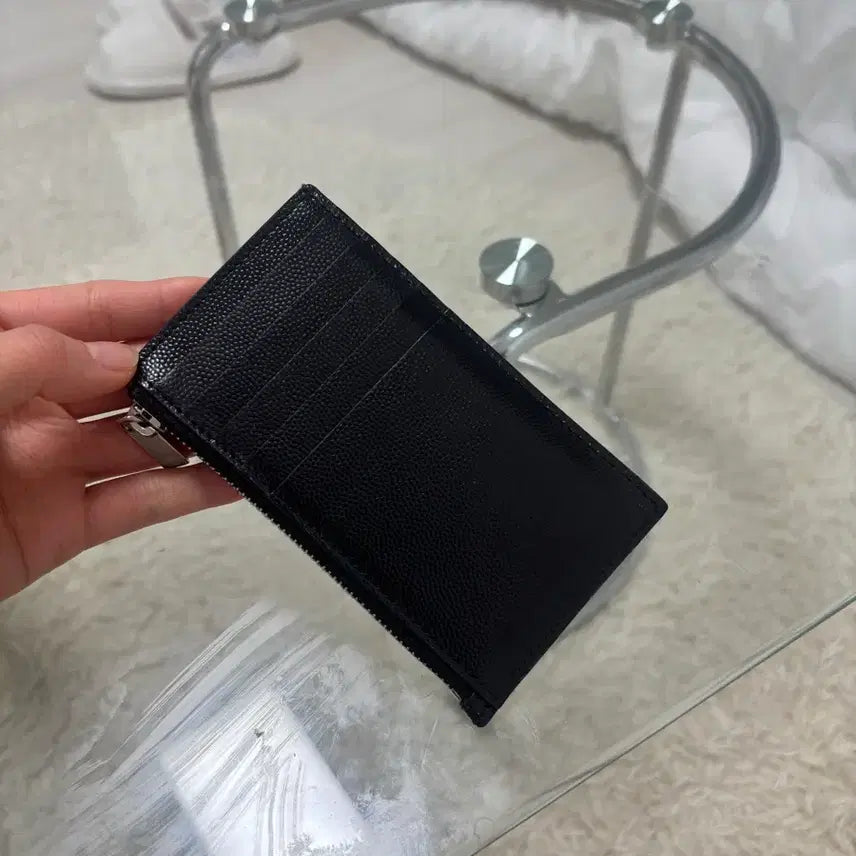 [BUNJANG] Saint Laurent Cassandra Matelasse Zip Card Wallet / 생로랑 카산드라 마틀라세 지퍼 카드지갑