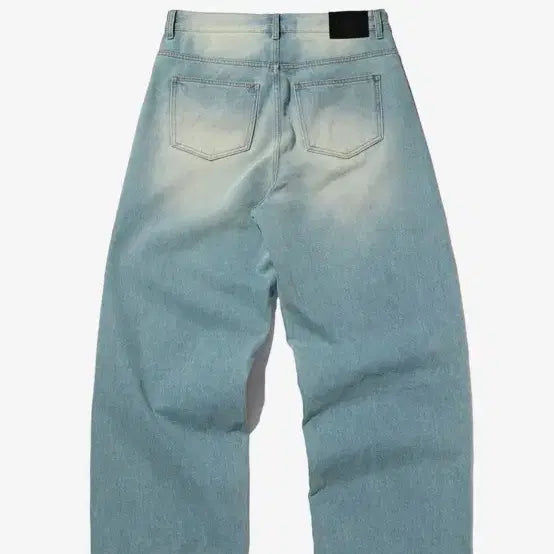 [BUNJANG] Suede Washed Denim Jeans / 스웨이드 컬러 워시드 데님 블루