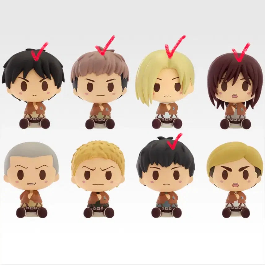 [BUNJANG] Attack on Titan Ichiban Kuji G Prize Chocono Ko Bundle Set / 진격의거인 제일복권 G상 초코노코 미개봉 일괄