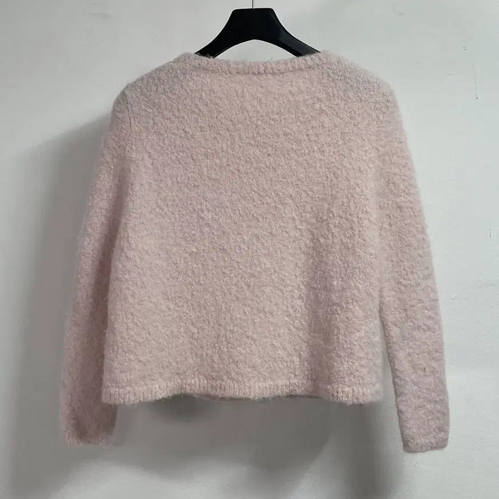 [BUNJANG] Viaflein Pastel Pink Alpaca Cardigan / 비아플레인 파스텔핑크 알파카 가디건 (on.606)