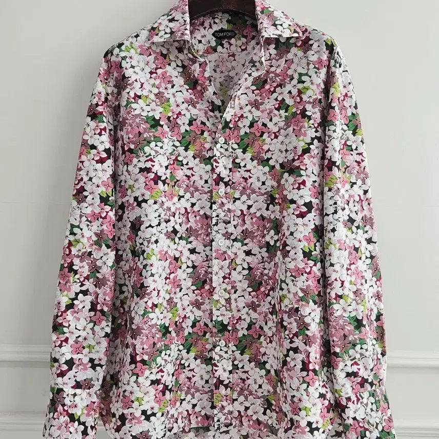 [BUNJANG] Tom Ford Cotton Silk Floral Shirt / 톰포드 코튼 실크 플라워 셔츠