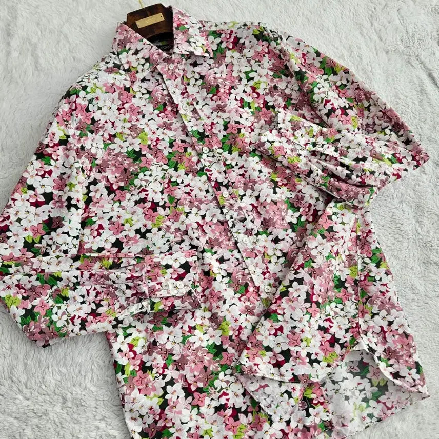 [BUNJANG] Tom Ford Cotton Silk Floral Shirt / 톰포드 코튼 실크 플라워 셔츠