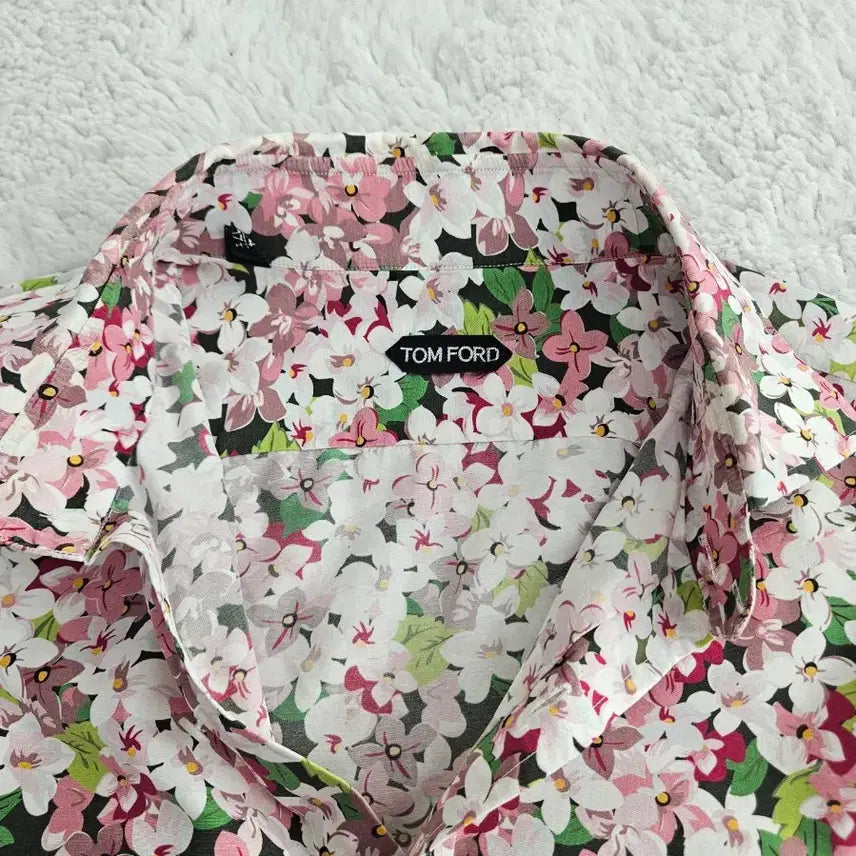 [BUNJANG] Tom Ford Cotton Silk Floral Shirt / 톰포드 코튼 실크 플라워 셔츠