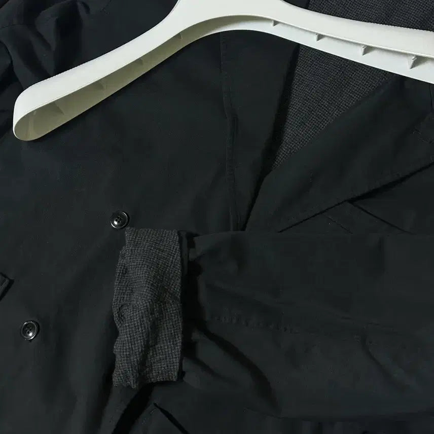 [BUNJANG] Years Ago Jersey Cotton Double Jacket - Black (M) / years ago 저지 코튼 더블 자켓 - 블랙 / 2(M)