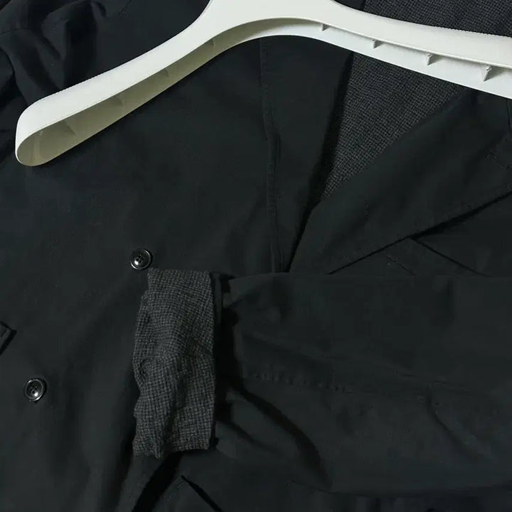 [BUNJANG] Years Ago Jersey Cotton Double Jacket - Black (M) / years ago 저지 코튼 더블 자켓 - 블랙 / 2(M)