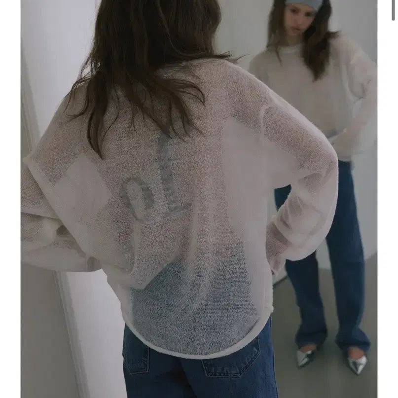 [BUNJANG] Overdue Flare Mohair of Sweater - Ivory / 오버듀플레어 MOHAIR OF SWEATER_IVORY