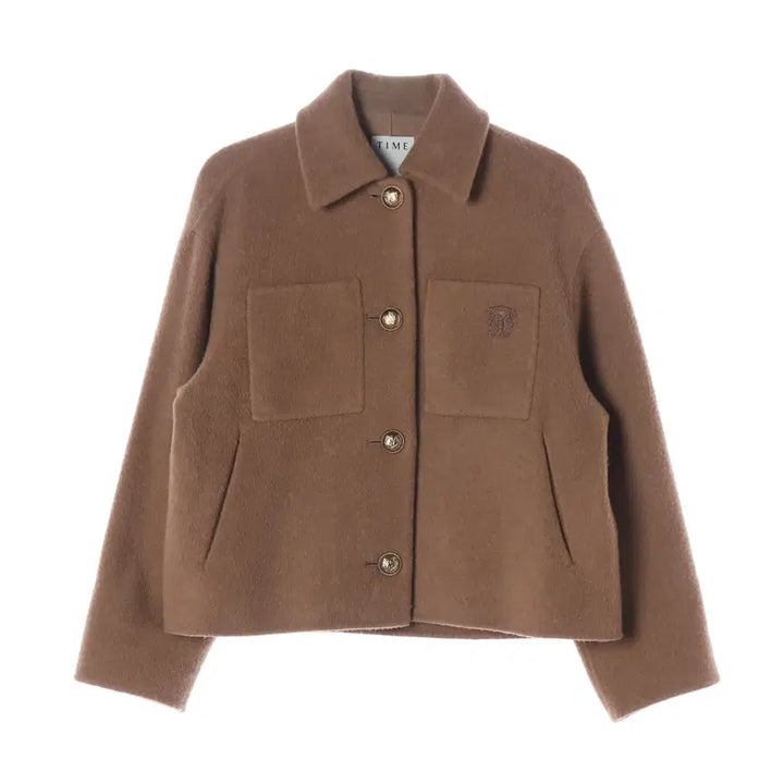 [BUNJANG] Time 22FW Camel Wool 100% Short Coat / 타임 22FW 낙타 울 100% 숏 코트