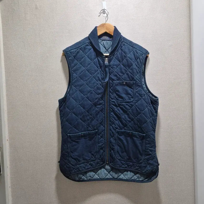 [BUNJANG] Polo Ralph Lauren Indigo Quilted Vest / (M) 폴로 랄프로렌 인디고 퀄팅 베스트