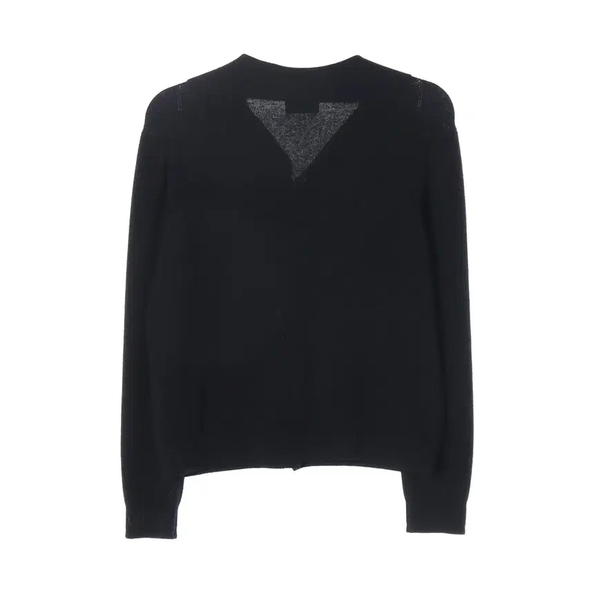 [BUNJANG] Time 21FW Wool 100% Black Knit Cardigan / 타임 21FW 울 100% 블랙 니트 가디건