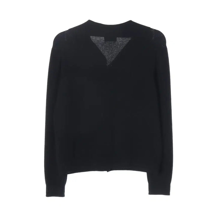 [BUNJANG] Time 21FW Wool 100% Black Knit Cardigan / 타임 21FW 울 100% 블랙 니트 가디건