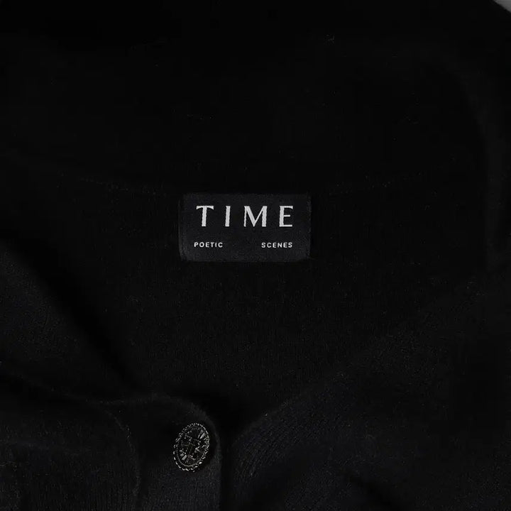 [BUNJANG] Time 21FW Wool 100% Black Knit Cardigan / 타임 21FW 울 100% 블랙 니트 가디건