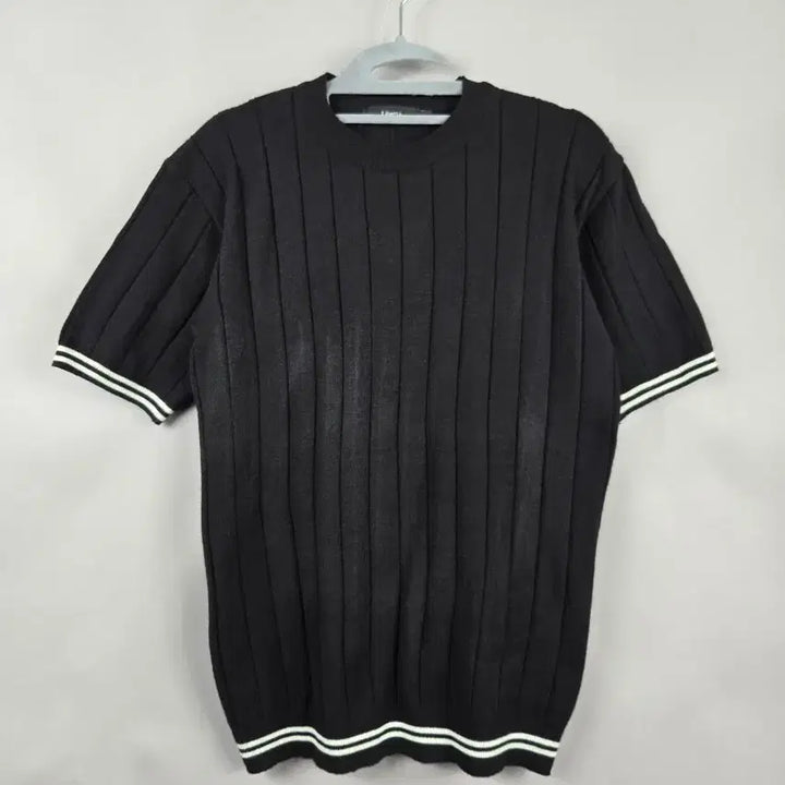 [BUNJANG] LIBERTA Muscle Fit Short Sleeve Knit Black / [무료배송]리베르타 L 남성 머슬핏 반팔 니트 블랙
