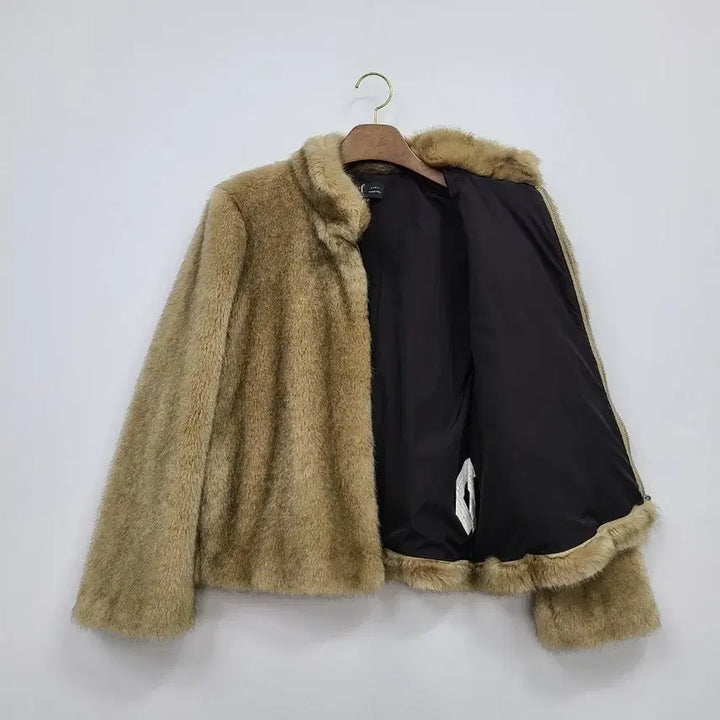 [BUNJANG] ZARA Alice Faux Fur Jacket / 자라 브라운 인조 페이크퍼 자켓/M/앨리스/480
