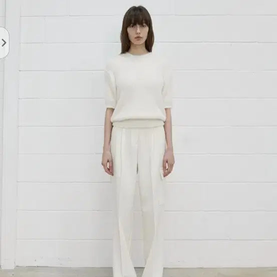 [BUNJANG] Woohee Pocket Wide Slacks Ivory / 우이 포켓 와이드 슬랙스 아이보리