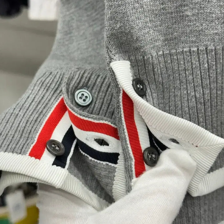 [BUNJANG] Thom Browne Milano Stitch Pocket Knit Sweater / [4] 톰브라운 사선완장 밀라노스티치 포켓 니트