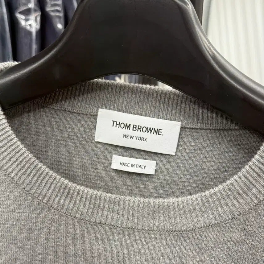 [BUNJANG] Thom Browne Milano Stitch Pocket Knit Sweater / [4] 톰브라운 사선완장 밀라노스티치 포켓 니트