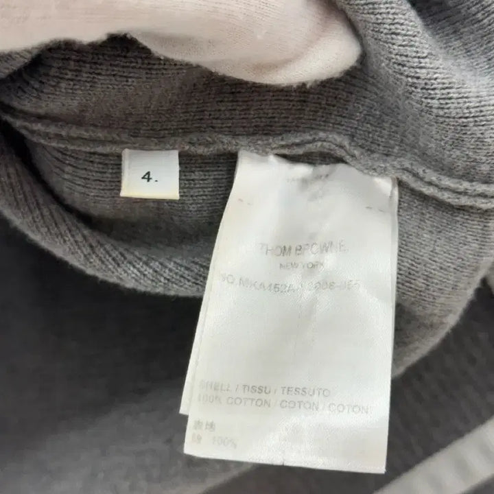 [BUNJANG] Thom Browne Milano Stitch Pocket Knit Sweater / [4] 톰브라운 사선완장 밀라노스티치 포켓 니트