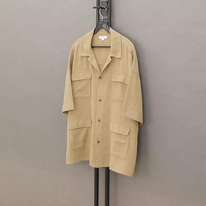 [BUNJANG] Niko And Cotton &amp; Linen Blend BDU Short Sleeve Shirt Jacket / Niko And 니코앤드 코튼&amp;린넨블렌드 BDU 반팔 셔츠자켓3 ~105
