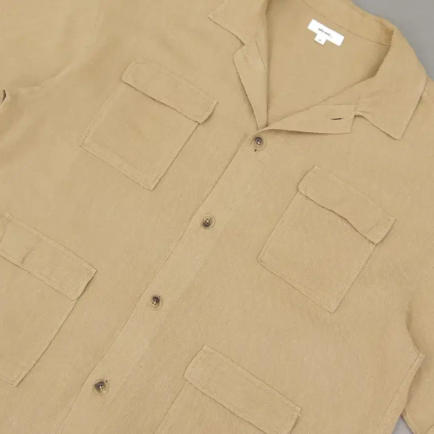 [BUNJANG] Niko And Cotton &amp; Linen Blend BDU Short Sleeve Shirt Jacket / Niko And 니코앤드 코튼&amp;린넨블렌드 BDU 반팔 셔츠자켓3 ~105