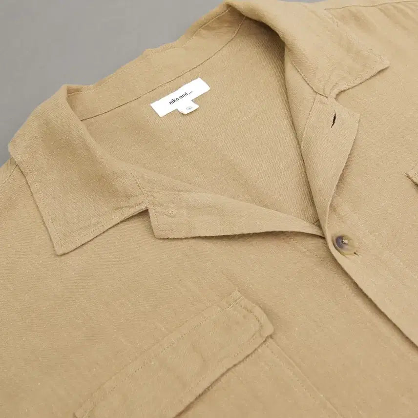 [BUNJANG] Niko And Cotton &amp; Linen Blend BDU Short Sleeve Shirt Jacket / Niko And 니코앤드 코튼&amp;린넨블렌드 BDU 반팔 셔츠자켓3 ~105