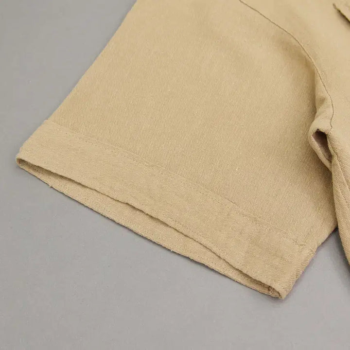 [BUNJANG] Niko And Cotton &amp; Linen Blend BDU Short Sleeve Shirt Jacket / Niko And 니코앤드 코튼&amp;린넨블렌드 BDU 반팔 셔츠자켓3 ~105