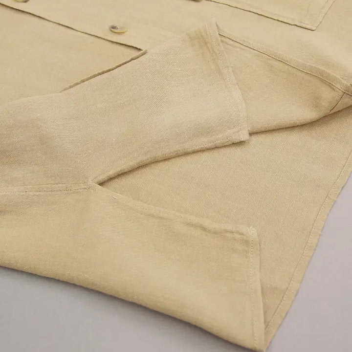 [BUNJANG] Niko And Cotton &amp; Linen Blend BDU Short Sleeve Shirt Jacket / Niko And 니코앤드 코튼&amp;린넨블렌드 BDU 반팔 셔츠자켓3 ~105