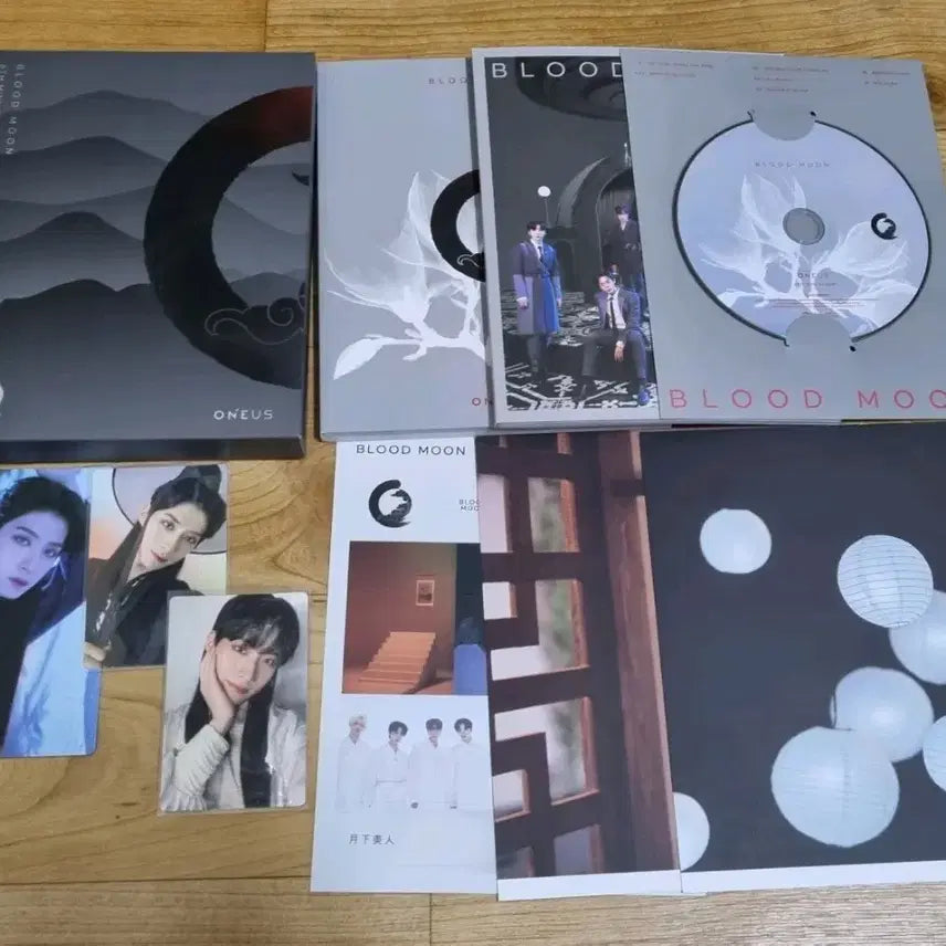 [BUNJANG] ONEUS Blood Moon Album Gray Version Photocard / 원어스 Blood Moon 그레이 앨범 + 포토카드