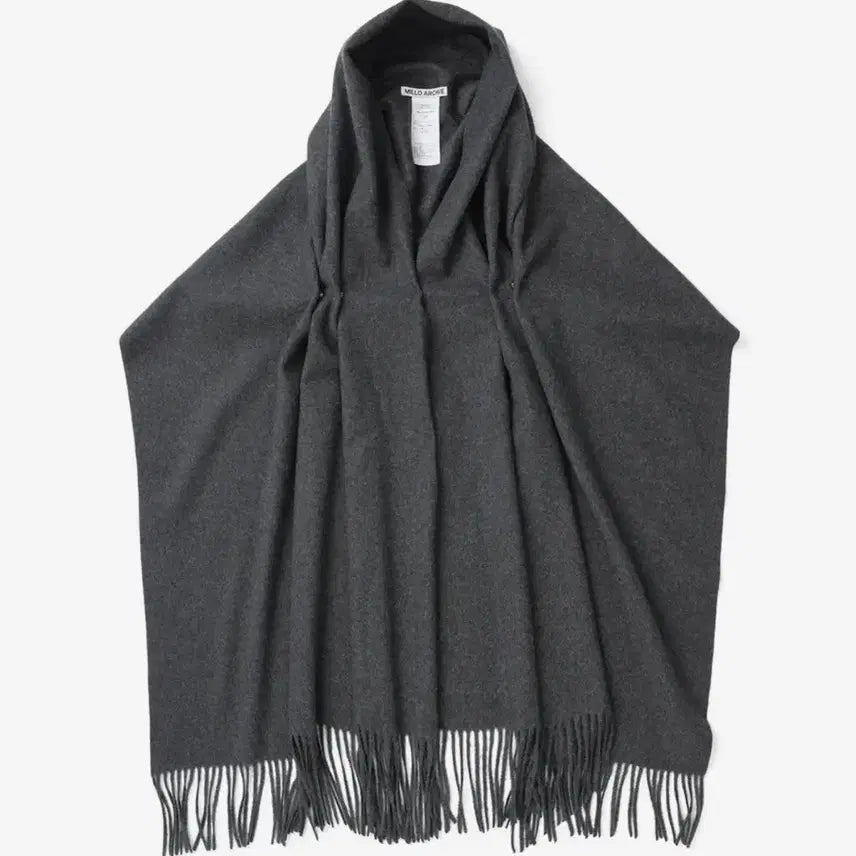 [BUNJANG] Milo Archive Three Way Double Snap Drape Muffler Charcoal / 밀로아카이브 쓰리 웨이 더블 스냅 드레이프 머플러 차콜