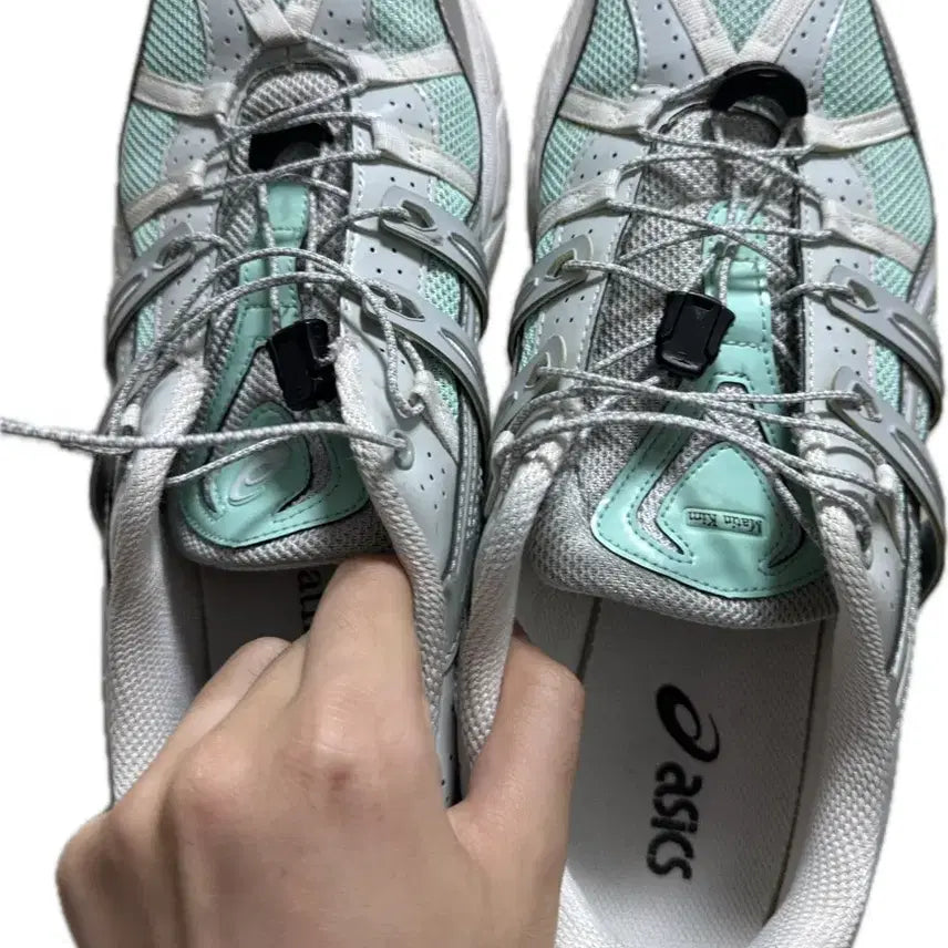 [BUNJANG] Asics x Matin Kim Oasis Green Pure Silver Sneakers / (W285) 아식스 x 마뗑킴 오아시스 그린 퓨어 실버