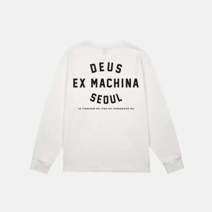 [SOLD OUT] 데우스 롱슬리브 화이트/블랙 S