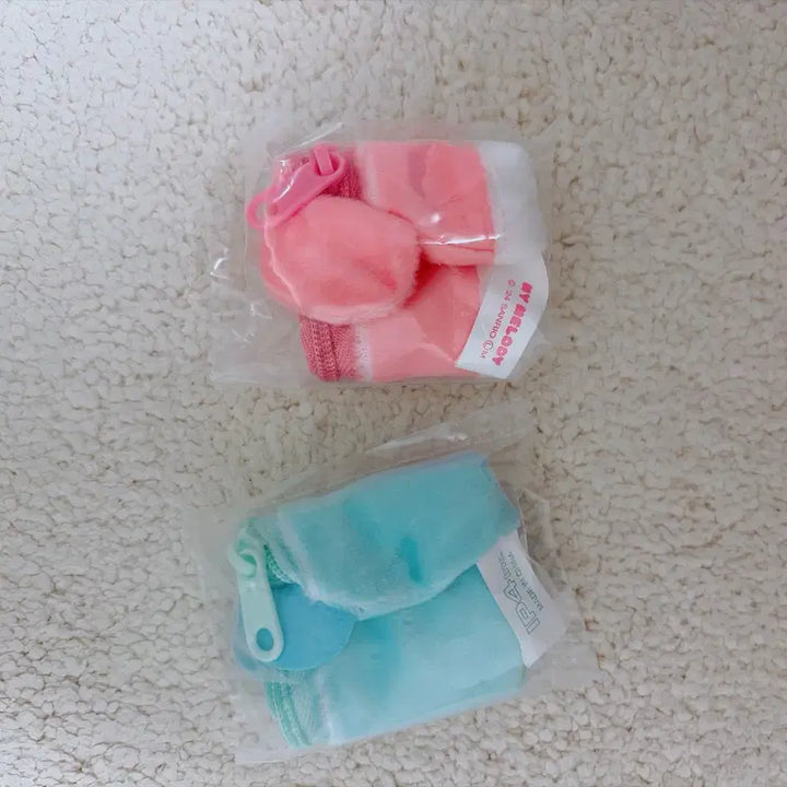 [BUNJANG] Sanrio My Melody &amp; Hangyodon Face Pouch Bundle Set / 일괄만) 마이멜로디 한교동 산리오 후뉴 마루 후뉴마루 페이스 파우치 가챠