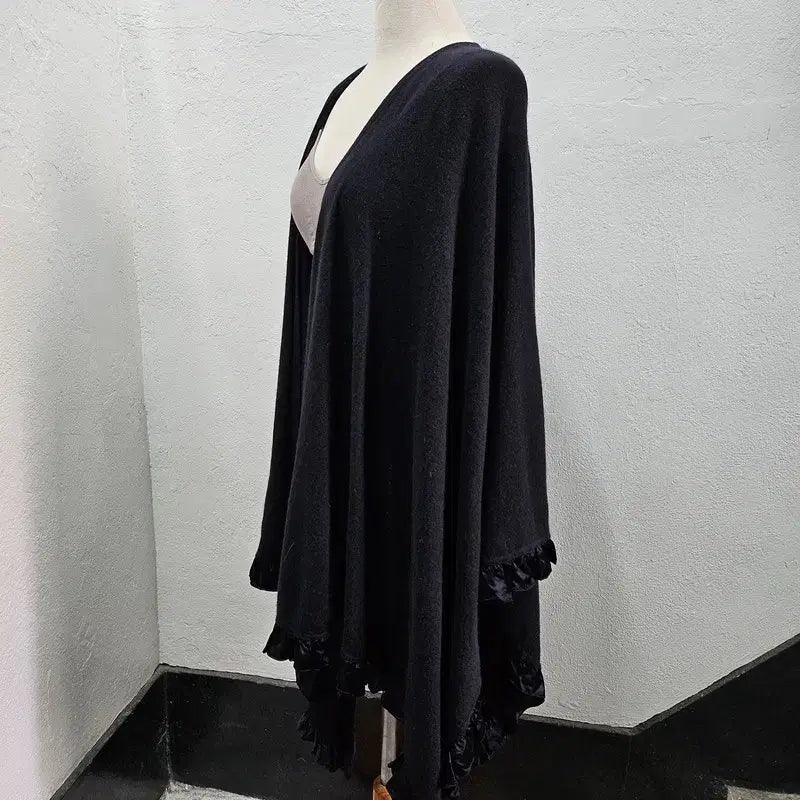 [BUNJANG] Angora Wool Blend Lace Hem Cardigan / 앙고라 숄 가디건 여 F J3232