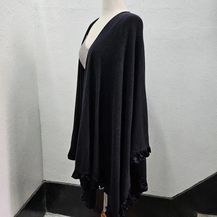 [BUNJANG] Angora Wool Blend Lace Hem Cardigan / 앙고라 숄 가디건 여 F J3232