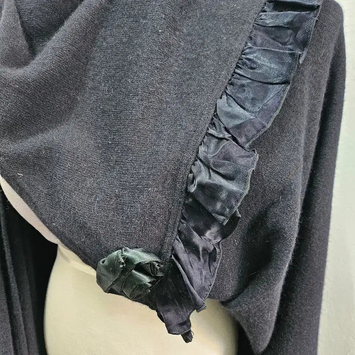 [BUNJANG] Angora Wool Blend Lace Hem Cardigan / 앙고라 숄 가디건 여 F J3232