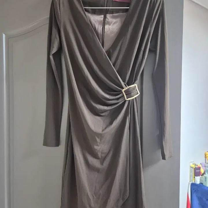 [BUNJANG] Morris Coming Wrap Mini Dress / 모리스커밍 랩원피스/  신축성있음