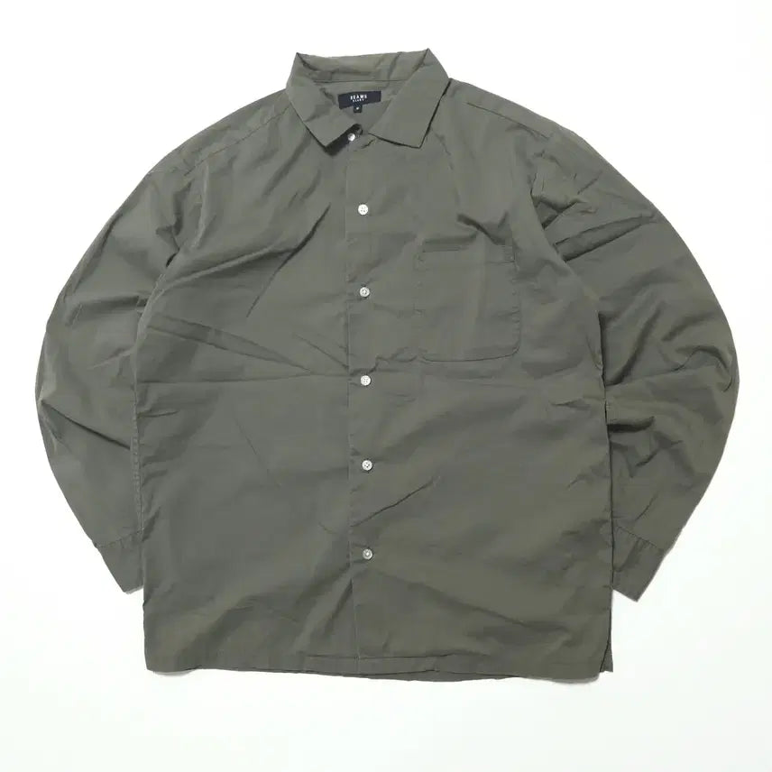 [BUNJANG] Beams Heart Technical Shirt Khaki / 빔즈 하트 포켓 테크니컬 셔츠 카키